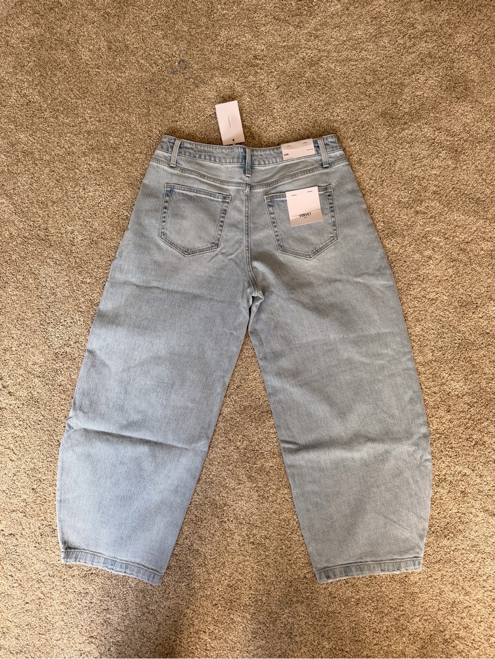 VERVET by Flying Monkey Light Wash Straight Leg Jeans - Picture 6 of 11